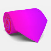 Cravate rose violet néon (Roulé)