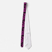 Cravate rose Zebra (Dos)