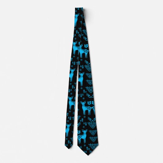 Cravate Rosemaling Norwegian Folk Art (Dos)