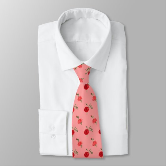 Cravate Roses (Attaché)