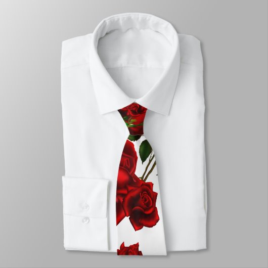 Cravate Roses (Attaché)