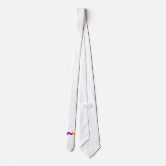 Cravate Roses arc-en-ciel (Dos)