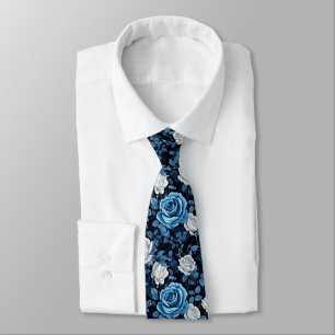 Cravate Roses Bleues Et Blanches