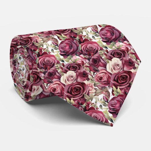 Cravate Roses de vin à la cannelle de Bourgogne (Roulé)