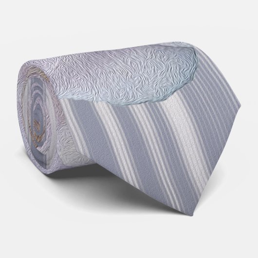 Cravate Roses gris rose (Roulé)