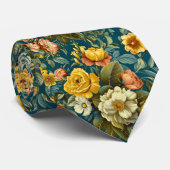 Cravate Roses jaunes (Roulé)