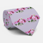 Cravate Roses minuscules roses (Roulé)