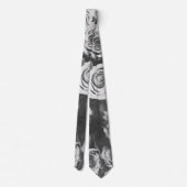 Cravate Roses noirs (Dos)