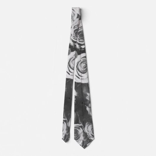 Cravate Roses noirs (Dos)