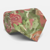Cravate Roses peintes (Roulé)