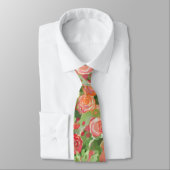 Cravate Roses picturales (Attaché)