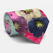 CRAVATE ROSES ROSES ROSES ROSES ROSES BLANCHES, FLEURS D'A (Roulé)