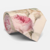 Cravate Roses roses rustiques (Roulé)