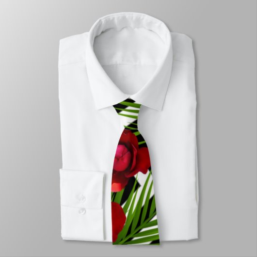 Cravate Roses rouges (Attaché)