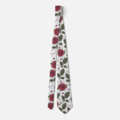Cravate Roses Rouges (Dos)