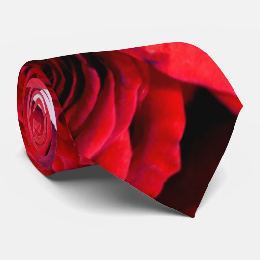 Cravate Roses rouges (Roulé)
