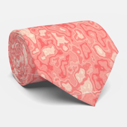 Cravate Roses tropicales (Roulé)