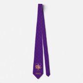 Cravate ROSH HASHANAH violet Monogramme (Devant)