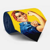 Cravate Rosie la riveteuse | VOTER BLEU | Conception de la (Roulé)