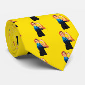 Cravate Rosie Le Style Rétro Riveter (Roulé)