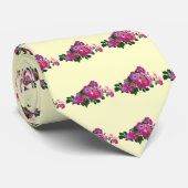 Cravate Rosier grimpant rose (Roulé)