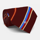 Cravate Rostov sur le drapeau de Don rayures (Roulé)