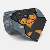 Cravate Rottweiler de bande dessinée (Roulé)