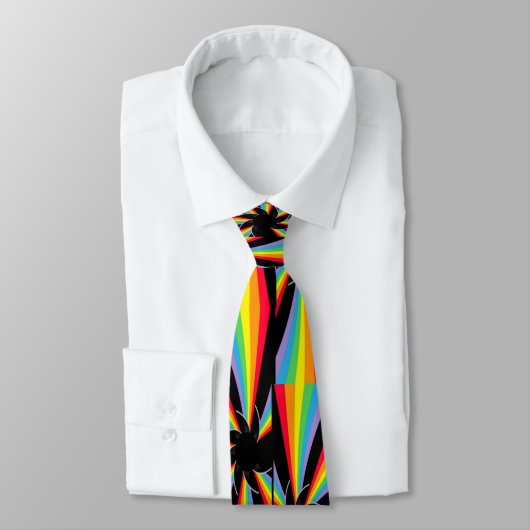 Cravate roue arc-en-ciel (Attaché)