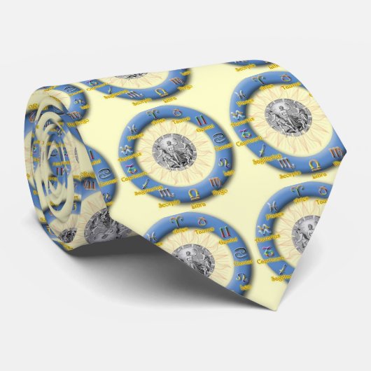 Cravate Roue de zodiaque (Roulé)