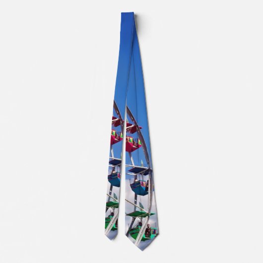 Cravate Roue Ferris colorée (Dos)