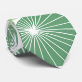 Cravate Roues vertes des années 1950 (Roulé)