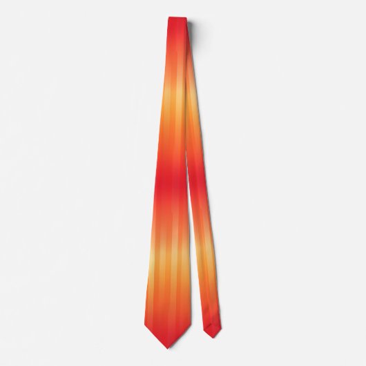 Cravate Rouge à jaune rayures été ombre (Devant)