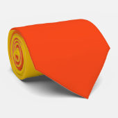 Cravate Rouge à ombre jaune (Roulé)