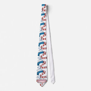 Cravate Rouge, Blanc & Bleu -