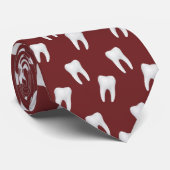 Cravate Rouge blanc de Bourgogne de soins dentaires de (Roulé)