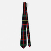 Cravate Rouge Blanc Vert bleu Plaid Tartan Design (Devant)