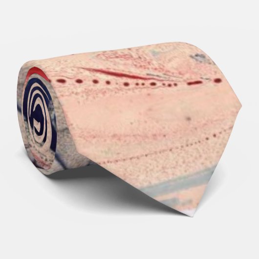 Cravate rouge/bleue de stratosphère (Roulé)