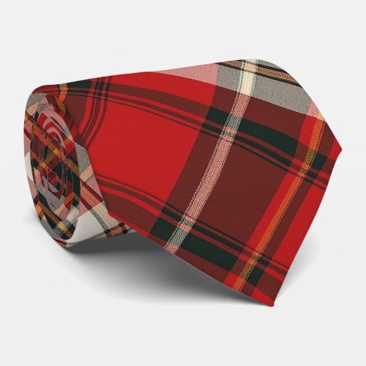 Cravate Rouge, Chocolat & Plaid À La Crème (Roulé)