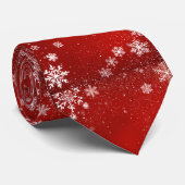 Cravate rouge classique. (Roulé)