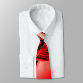 Cravate rouge d'abrégé sur rayonnement gamma (Attaché)