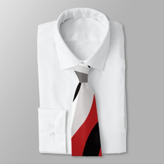 Cravate Rouge de MAO, noir faits sur commande, blanc et (Attaché)