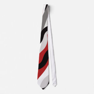 Cravate Rouge de MAO, noir faits sur commande, blanc et