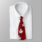 Cravate rouge de Mapleleaf Canada de cravate de (Attaché)