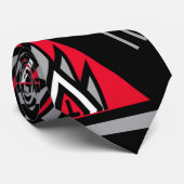 Cravate Rouge de médecine d'ours (Roulé)