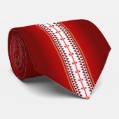 Cravate Rouge de nation de papillon (Roulé)