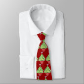 Cravate rouge de Noël (Attaché)