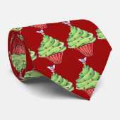 Cravate rouge de Noël (Roulé)