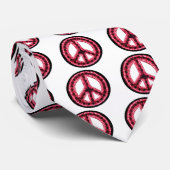 cravate rouge de paix (Roulé)