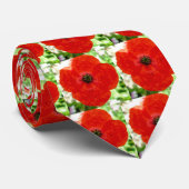 Cravate rouge de pavot (Roulé)