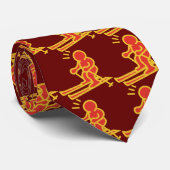 Cravate rouge de skieur (Roulé)